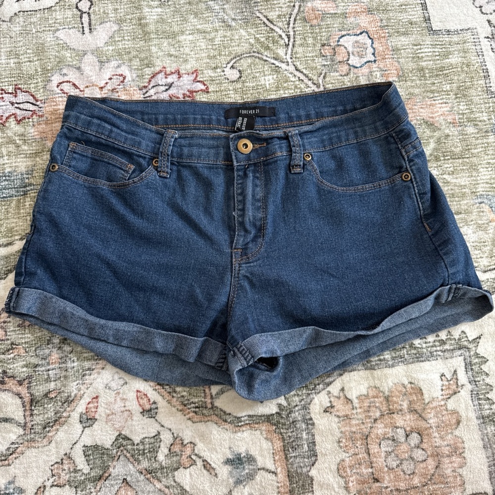 Forever 21 Blue Denim Women's Shorts